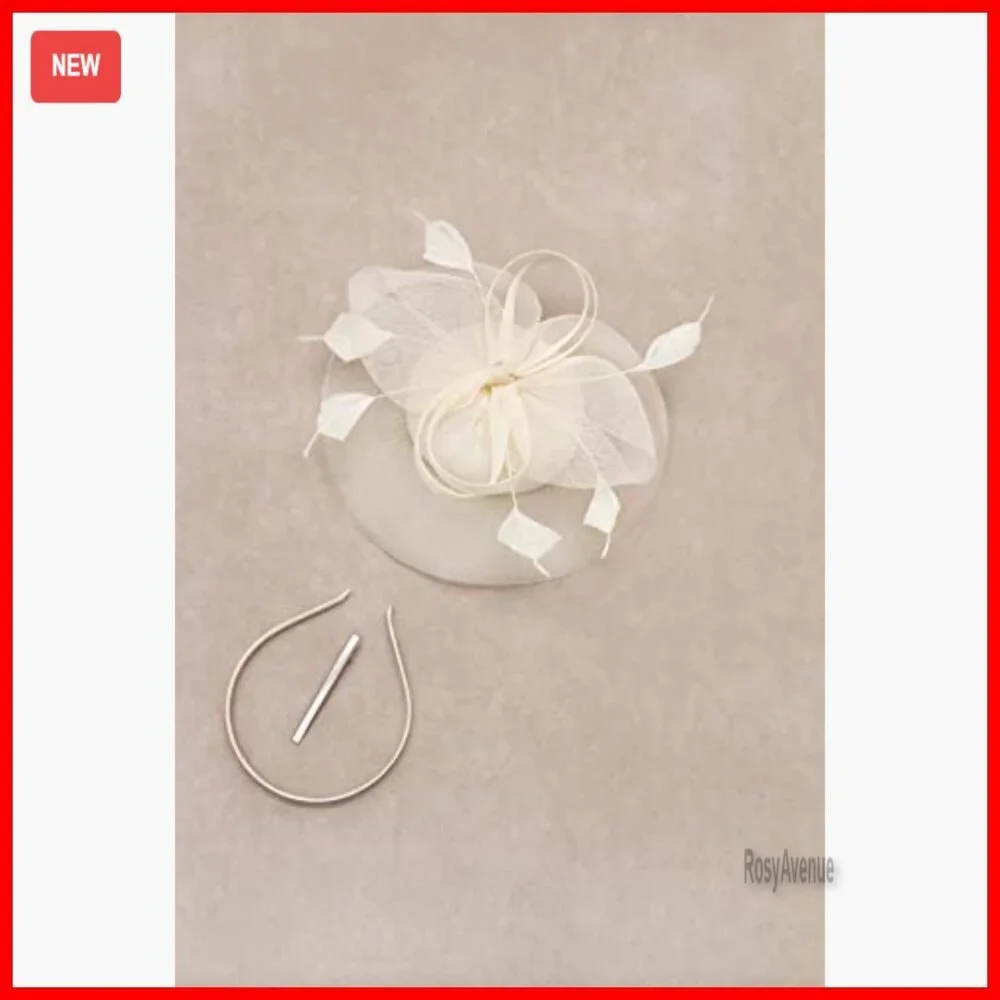 Women's Fascinator Hat with Feathers for Wedding Tea Party Derby